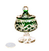 Emerald Crystal Sugar Bowl 8 cm Pineapple