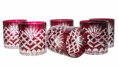 Vasos de cristal de colores para whisky 280ml