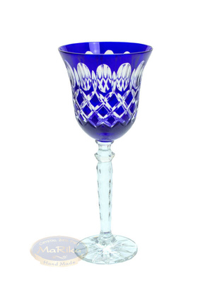 Cobalt crystal wine glasses 280 ml Crate Olive