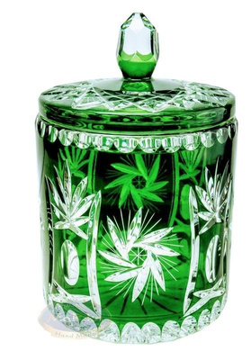 Molino Bomboniera Cristal Esmeralda Oliva