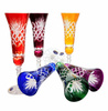 Coloured crystal champagne glasses 170 ml Pineapple