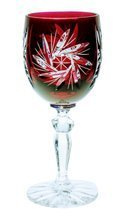 Ruby crystal liqueur glasses 50 ml Olive grinder