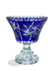 Cobalt crystal Rumcajs platter 16 cm Mill Olive
