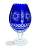 Crystal cobalt vase for small flowers Olive Grinder