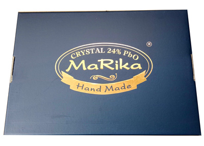 Ruby crystal martini glasses 110ml Olive Mill