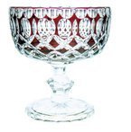 Plato de cristal rubí 12 cm Crate Olive