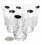 Vasos de cristal para agua y zumo 260ml Piña 6 piezas