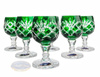 Vasos de vodka de cristal esmeralda 40 ml Piña 6 piezas