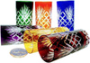 Coloured crystal glasses for water and drinks 320 ml Pineapple