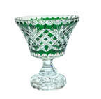 Plato de cristal esmeralda Rumcajs 16 cm Piña