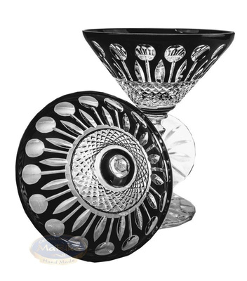 Copas de martini de cristal negro 170ml Francés