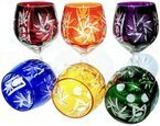 Copas de cristal de colores para vino 280 ml Molino de Oliva