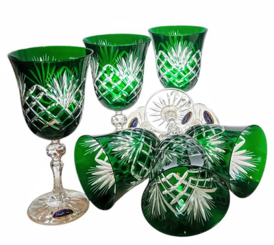 Copas de vino de cristal esmeralda 220 ml Pineapple