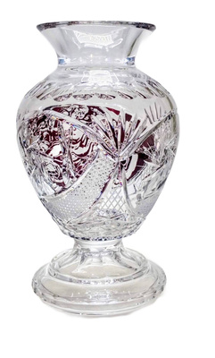 Crystal engraved goblet