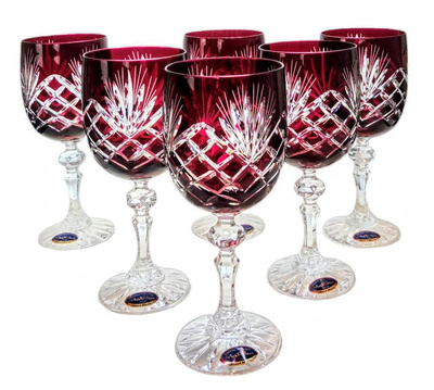 Copas de vino de cristal rubí 240 ml Pineapple