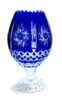 Crystal cobalt vase for small flowers Olive Grinder