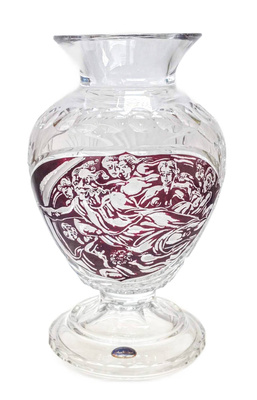 Crystal engraved goblet