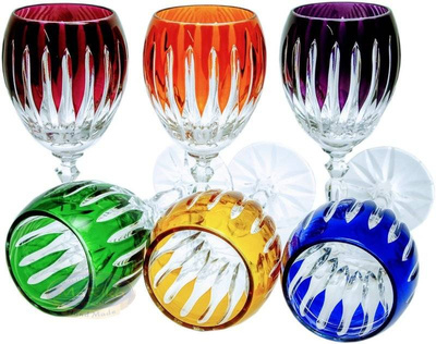Copas de licor de cristal de colores 60 ml Línea