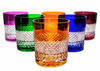 Vasos de cristal de colores para whisky 350ml Caja