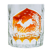 Vasos de cristal para whisky con motivo de caza grabado 280 ml