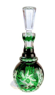 Emerald crystal carafe for vodka 400 ml Olive grinder