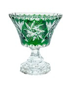 Plato de cristal esmeralda Rumcajs 16 cm Mill Olive