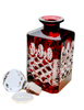 Ruby crystal carafe for Whiskey Lattice Olive