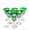 Emerald crystal wine glasses 170ml Olive Grinder