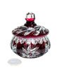 Ruby crystal sugar bowl