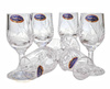 Crystal vodka glasses 25ml Frozen Leaf