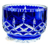 Cobalt crystal bowl