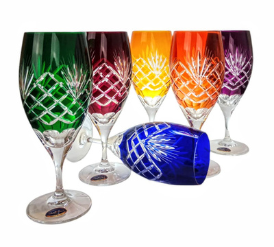 Vasos de cerveza de cristal de colores 500 ml Piña