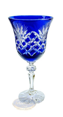 Copas de vino de cristal cobalto 280ml Pineapple
