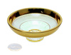 cuenco de cristal 15 cm Oro