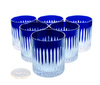 Vasos de whisky de cristal cobalto 280 ml Línea
