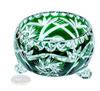 Emerald crystal fruit bowl 16 cm Grinder Olive