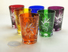 Colored crystal shot glasses 150 ml Olive grinder