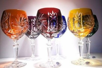 Copas de cristal de colores para vino 280 ml Molino de Oliva