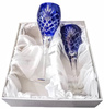 Copas de cristal cobalto 2 piezas