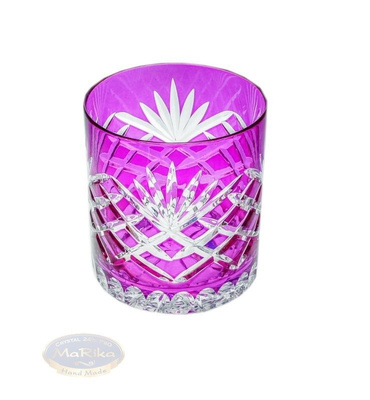 Rose crystal whiskey glasses 280 ml