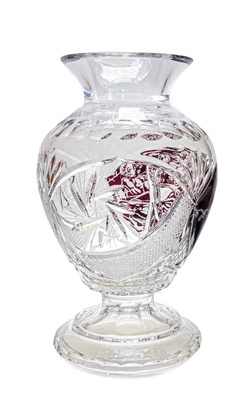 Crystal engraved goblet