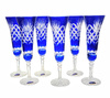 Copas de champán de cristal cobalto 170 ml Pineapple