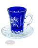 Taza de cristal de cobalto 100ml