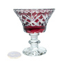 Ruby crystal platter 12 cm Pineapple