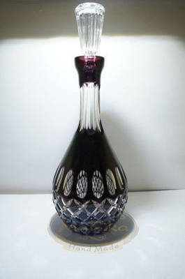 Amethyst crystal wine decanter 750ml
