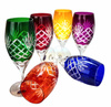 Coloured crystal beer glasses 500 ml Pineapple