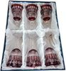 Copas de vino de cristal rubí 220ml Francés