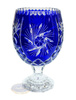 Crystal cobalt legged vase Mill Olive