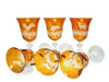 Amber engraved wine set